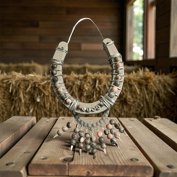 CUSTOM Regular Size Horseshoe with Your Horse's Name – The Rustic Hoof